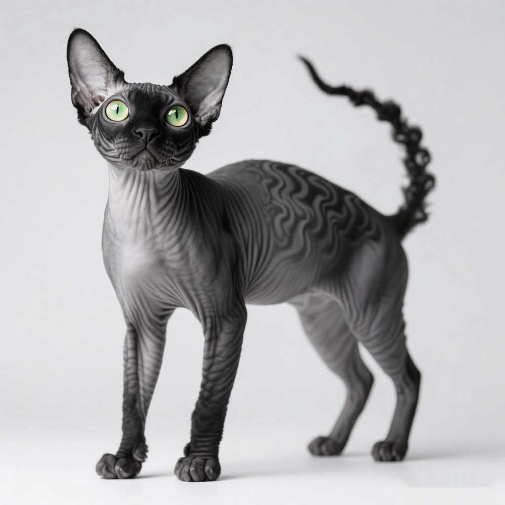 德文卷毛猫 标准外观