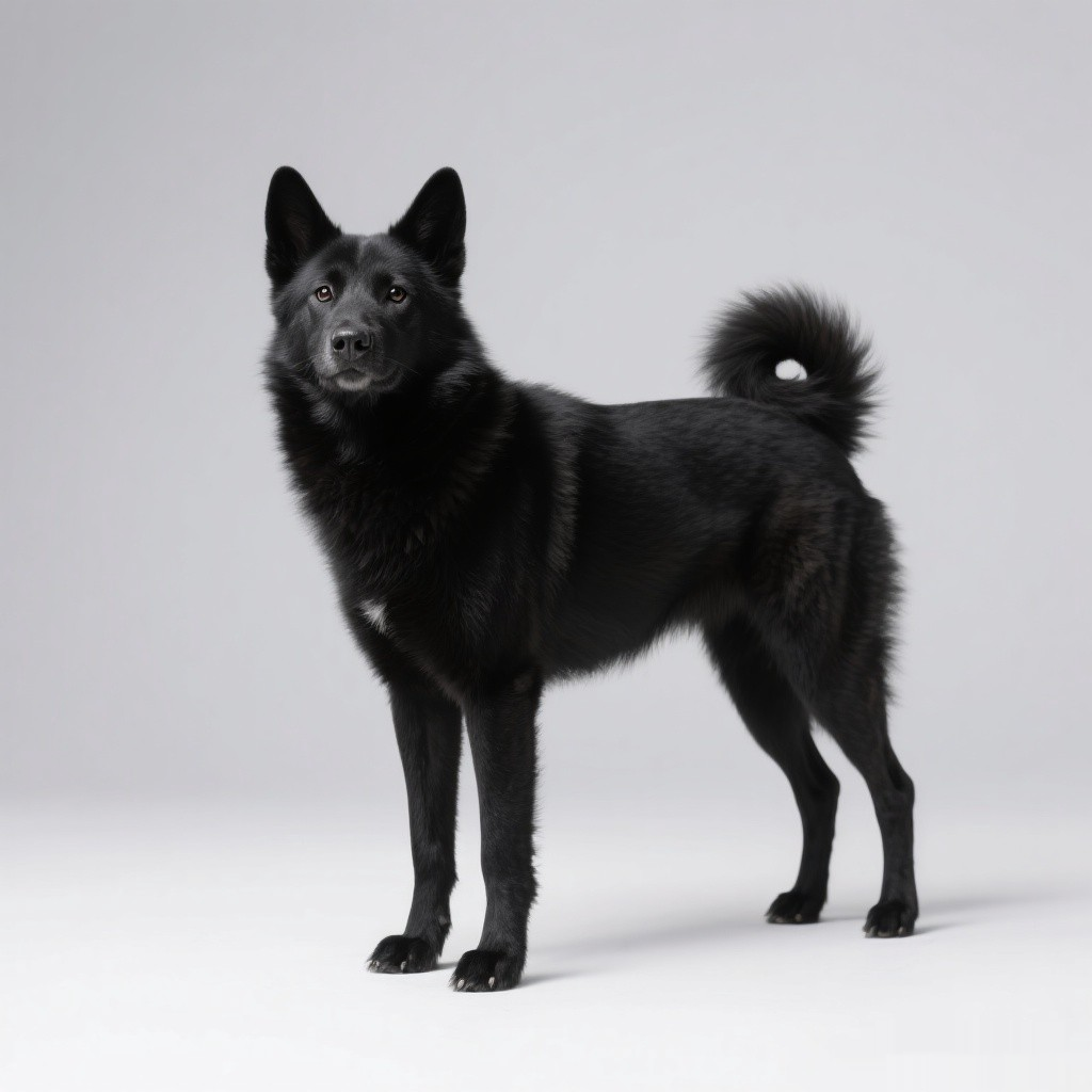 黑色挪威猎鹿犬 标准外观